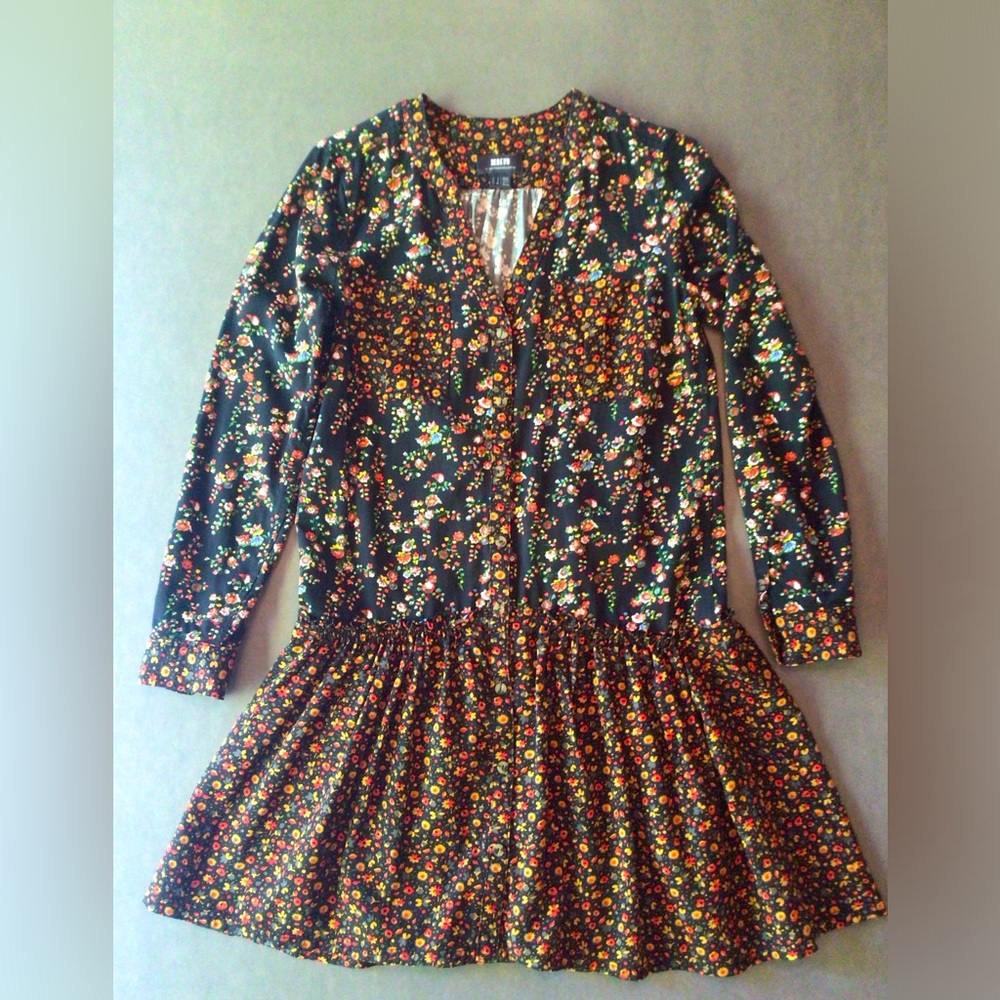 Anthropologie | Maeve Marlie Button Front Dropwaist Dress
